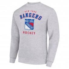 Кофта New York Rangers Starter Heather Gray Team Logo Fleece Кофта New York Rangers Starter Heather Gray Team Logo Fleece