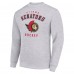Ottawa Senators Starter Heather Gray Team Logo Fleece Pullover Sweatshirt