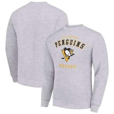 Кофта Pittsburgh Penguins Starter Heather Gray Team Logo Fleece