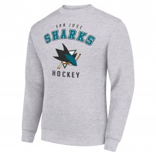 Кофта San Jose Sharks Starter Heather Gray Team Logo Fleece Кофта San Jose Sharks Starter Heather Gray Team Logo Fleece