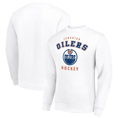 Кофта Edmonton Oilers Starter White Team Logo Fleece