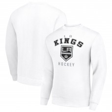 Los Angeles Kings Starter White Team Logo Fleece Pullover Sweatshirt