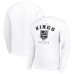 Los Angeles Kings Starter White Team Logo Fleece Pullover Sweatshirt