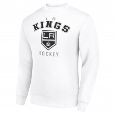 Los Angeles Kings Starter White Team Logo Fleece Pullover Sweatshirt