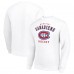 Montreal Canadiens Starter White Team Logo Fleece Pullover Sweatshirt