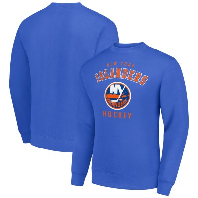 New York Islanders Starter Royal Team Logo Fleece Pullover Sweatshirt