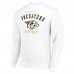 Nashville Predators Starter White Team Logo Fleece Pullover Sweatshirt