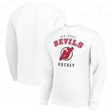 Кофта New Jersey Devils Starter White Team Logo Fleece