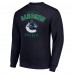 Vancouver Canucks Starter Navy Team Logo Fleece Pullover Sweatshirt