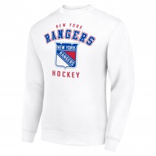 Кофта New York Rangers Starter White Team Logo Fleece Кофта New York Rangers Starter White Team Logo Fleece