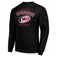 Carolina Hurricanes Starter Black Team Logo Fleece Pullover Sweatshirt Carolina Hurricanes Starter Black Team Logo Fleece Pullover Sweatshirt