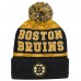 Шапка Подростковая Boston Bruins Outerstuff Gold Puck Pattern Cuffed Knit with Pom Шапка Подростковая Boston Bruins Outerstuff Gold Puck Pattern Cuffed Knit with Pom