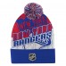 Шапка с помпоном New York Rangers Outerstuff Royal New Edge Cuffed Knit