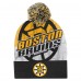 Шапка Подростковая Boston Bruins Outerstuff Black New Edge Cuffed Knit with Pom