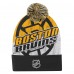 Шапка Подростковая Boston Bruins Outerstuff Black New Edge Cuffed Knit with Pom