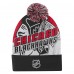 Шапка Подростковая Chicago Blackhawks Outerstuff Red New Edge Cuffed Knit with Pom