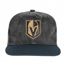 Подростковая Vegas Golden Knights Outerstuff Silver/Black True Retro Deadstock Adjustable Hat