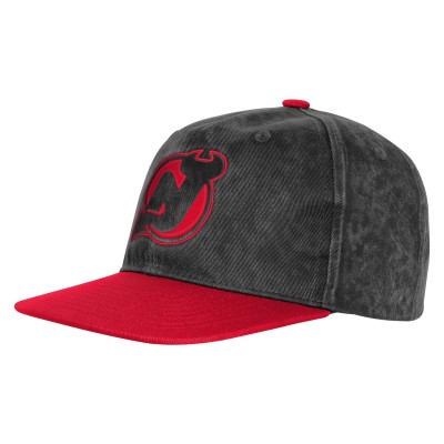 Подростковая New Jersey Devils Outerstuff Black/Red True Retro Deadstock Adjustable Hat