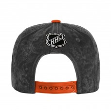 Подростковая Anaheim Ducks Outerstuff Black/Orange True Retro Deadstock Adjustable Hat