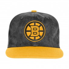 Подростковая Boston Bruins Outerstuff Black/Gold True Retro Deadstock Adjustable Hat