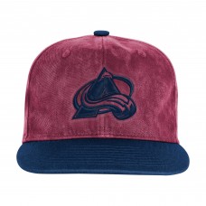 Подростковая Colorado Avalanche Outerstuff Burgundy/Navy True Retro Deadstock Adjustable Hat