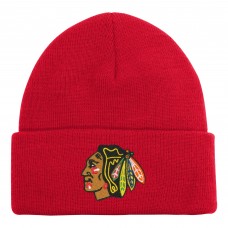 Шапка Chicago Blackhawks Outerstuff Red 2.0 Essential Cuffed Knit