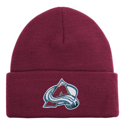Шапка Подростковая Colorado Avalanche Outerstuff Burgundy 2.0 Essential Cuffed Knit