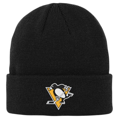 Шапка Подростковая Pittsburgh Penguins Outerstuff Black 2.0 Essential Cuffed Knit