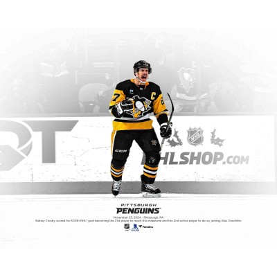 Sidney Crosby Pittsburgh Penguins Unsigned Fanatics Authentic 600th NHL Goal Celebration Photograph