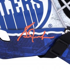 Шлем Grant Fuhr Edmonton Oilers Autographed Fanatics Authentic Replica Goalie