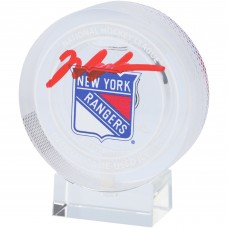 Mark Messier New York Rangers Autographed Fanatics Authentic Crystal Puck - Filled with Ice from the 2023-24 NHL Season Mark Messier New York Rangers Autographed Fanatics Authentic Crystal Puck - Filled with Ice from the 2023-24 NHL Season