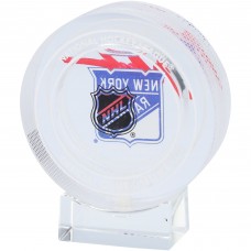 Mark Messier New York Rangers Autographed Fanatics Authentic Crystal Puck - Filled with Ice from the 2023-24 NHL Season Mark Messier New York Rangers Autographed Fanatics Authentic Crystal Puck - Filled with Ice from the 2023-24 NHL Season