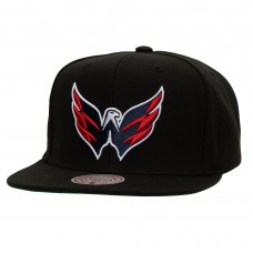 Бейсболка Washington Capitals Mitchell & Ness Black Core Top Spot