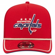 Бейсболка Washington Capitals New Era Red Vintage Team Rope A-Frame 9FIFTY
