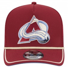 Бейсболка Colorado Avalanche New Era Burgundy Vintage Team Rope A-Frame 9FIFTY Snapback