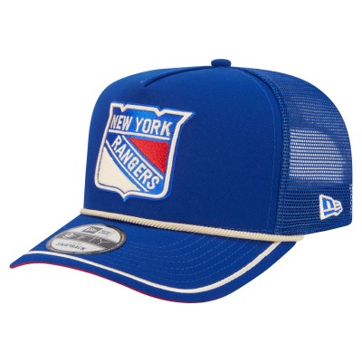 Бейсболка New York Rangers New Era Blue Vintage Team Rope A-Frame 9FIFTY Snapback