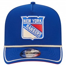 Бейсболка New York Rangers New Era Blue Vintage Team Rope A-Frame 9FIFTY Snapback Бейсболка New York Rangers New Era Blue Vintage Team Rope A-Frame 9FIFTY Snapback