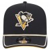 Бейсболка Pittsburgh Penguins New Era Black Vintage Team Rope A-Frame 9FIFTY