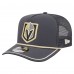 Бейсболка Vegas Golden Knights New Era Gray Vintage Team Rope A-Frame 9FIFTY