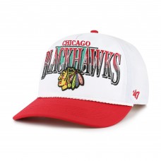 Бейсболка Chicago Blackhawks 47 White/Red Tribute Hitch Бейсболка Chicago Blackhawks 47 White/Red Tribute Hitch