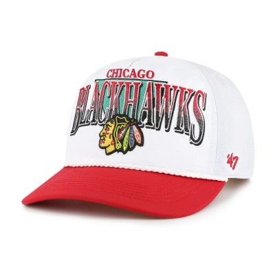 Бейсболка Chicago Blackhawks 47 White/Red Tribute Hitch