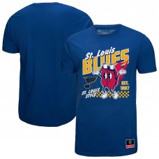 St. Louis Blues Mitchell & Ness Blue Local Food T-Shirt