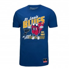 St. Louis Blues Mitchell & Ness Blue Local Food T-Shirt