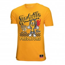 Nashville Predators Mitchell & Ness Gold Local Food T-Shirt