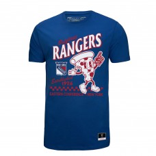 New York Rangers Mitchell & Ness Blue Local Food T-Shirt New York Rangers Mitchell & Ness Blue Local Food T-Shirt