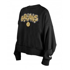 Кофта Подростковая Girls Boston Bruins New Era Black Flip Sequin