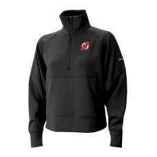 Женская пуловер New Jersey Devils Columbia Black Wickhams Hills Raglan Omni-Wick Half-Zip Женская пуловер New Jersey Devils Columbia Black Wickhams Hills Raglan Omni-Wick Half-Zip