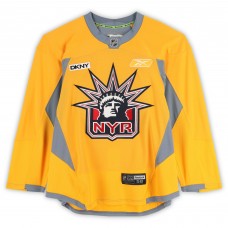 New York Rangers Fanatics Authentic Practice-Used Yellow Liberty Jersey - Size 58 New York Rangers Fanatics Authentic Practice-Used Yellow Liberty Jersey - Size 58
