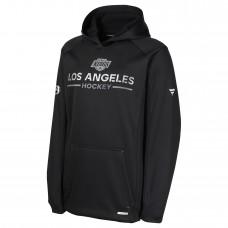 Подростковая Los Angeles Kings Fanatics Black Authentic Pro Rink Raglan Hoodie