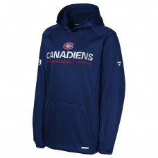 Толстовка Подростковая Montreal Canadiens Fanatics Navy Authentic Pro Rink Raglan